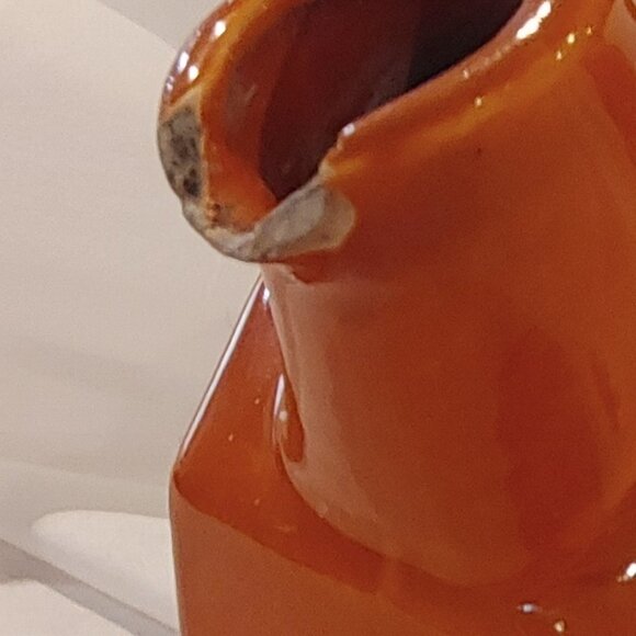 Coors Pottery Rosebud Orange Water Server - Picture 7 of 9